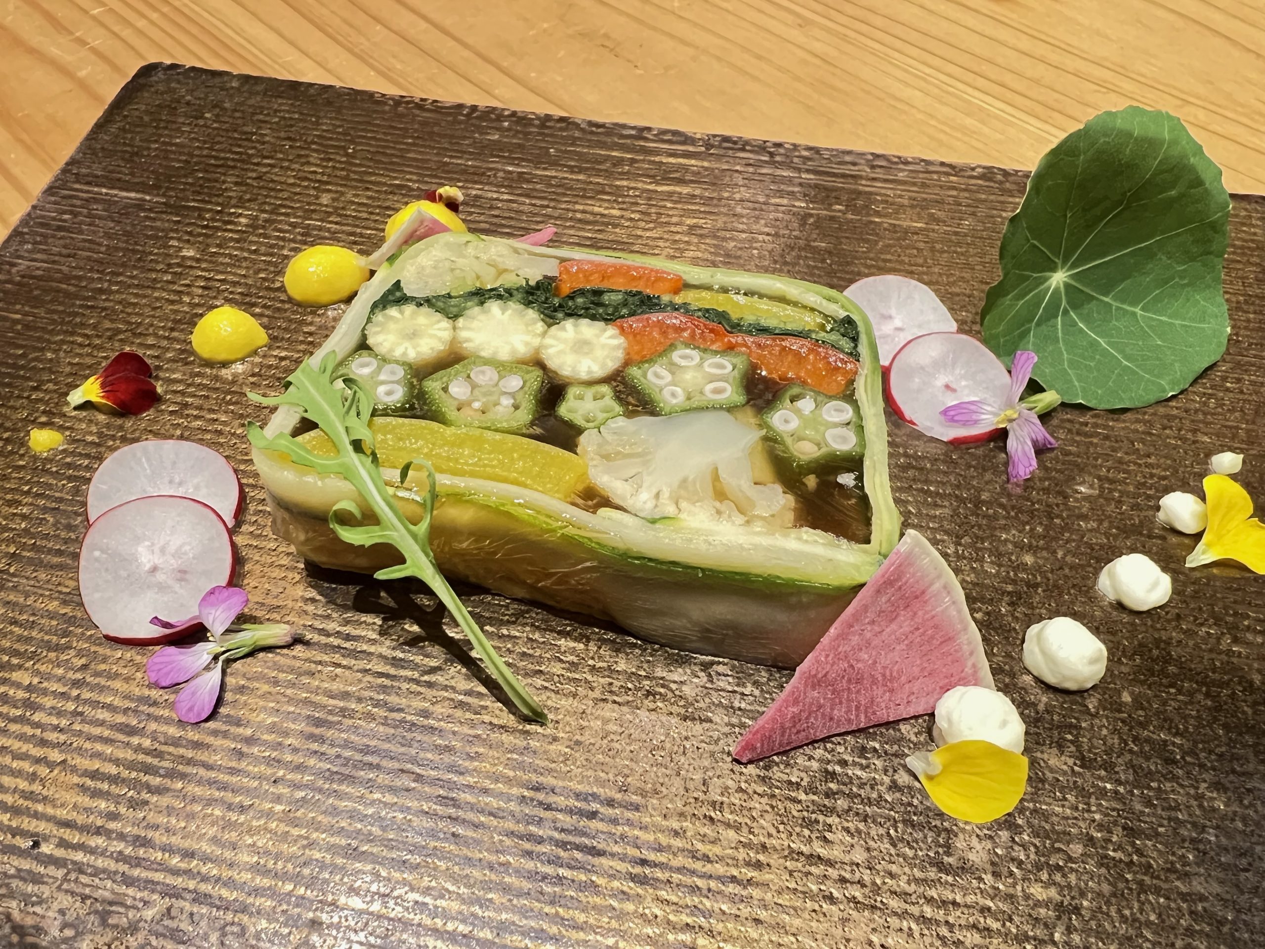 <p>【F】<span>大和野菜のテリーヌ</span></p>
