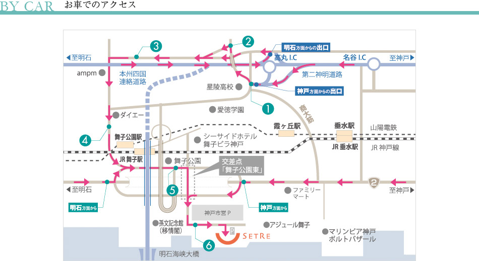 お車でのアクセス